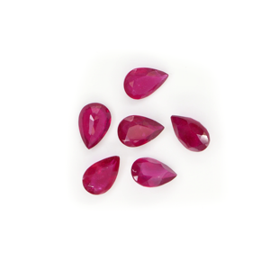 Rubis naturels de Bangkok, formes poire calibrées 10x15mm, pierres précieuses de rubis naturelles facettées en vrac pour la fabrication de bijoux, prêtes à l'emploi - Product Image 5
