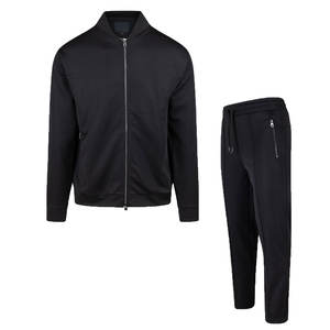 Nouvel ensemble décontracté 2 pièces élégant et respirant avec fermeture éclair, survêtements épais en coton de haute qualité, personnalisables, vente en gros - Product Image 1