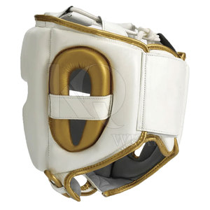 High Quality Leather Lightweight <b>Training</b> <b>Head</b> Guard with Breathable Inner Lining for Boxing and Martial Arts Practice - Product Image 4