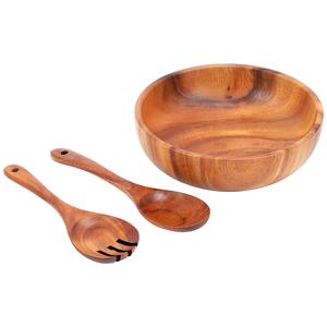 Farmhouse Wooden Serving Bowl Minimalist Design For Food Serving Uncoated Wood Handicraft Bowl Gifting Occasion - Product Image 5