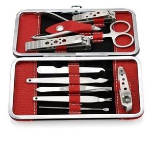 High Quality 5 1/10 1 Manicure Pedicure <b>Tool</b> Kit Stainless Steel Nail Clippers Cleaning Accessories <b>Leather</b> Packaging Teen Use - Product Image 1