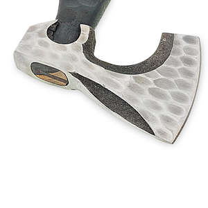 ขวานไวกิ้งเหล็กกล้าคาร์บอนเกรดอุตสาหกรรม ทำมือ ใบมีดมีหนวด ด้ามไม้ สำหรับเอาตัวรอด กิจกรรมกลางแจ้ง ตั้งแคมป์ ทอมฮอว์ก - Product Image 4