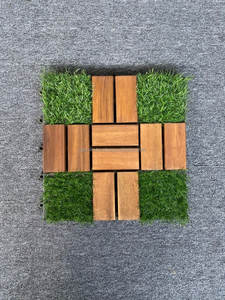 La terrasse en bois d'acacia contemporain couvre de tuiles les planches de plancher de verrouillage antidérapantes - Product Image 6