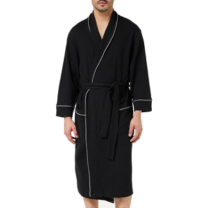 RABUSH SPORTS Peignoir de luxe unisexe en coton éponge à manches longues, séchage rapide, doux, personnalisable avec logo, pour hôtel et maison - Product Image 1