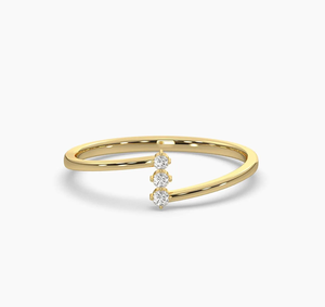 Fashion Vintage 14KT Rose Gold Plated Lab Diamond IGI Certified Round Brilliant Cut Wedding <b>Ring</b> for Women - Product Image 1