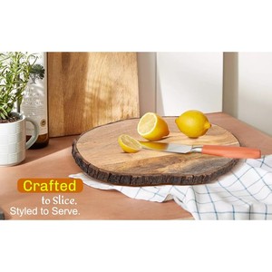 Tabla de Servir Rectangular de Madera de Mango Natural - Ecológica y Duradera, 50x25x2cm, 2.0cm de Grosor, Hecha en India, Decoración al por Mayor - Product Image 3