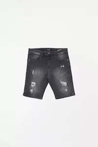 New Customized Men's Summer Fashion Casual <b>Woven</b> High Elastic Waist Denim <b>Shorts</b> 100% Cotton Quick Dry Breathable Eco-Friendly - Product Image 3