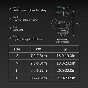 Unisex Half Finger Microfiber Gloves Non Slip Grip Cycling Hiking Outdoor Training Gloves Adjustable Fit S M L XL fitness access - Product Image 1