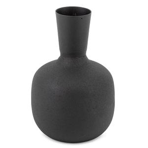 Handmade Matte <b>Black</b> Metal <b>Vase</b> Industrial Decorative Metal <b>Flower</b> Pot Creative Wabi-sabi Style Tabletop <b>Vase</b> for Hotel Wedding - Product Image 1