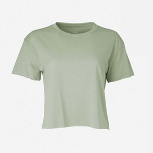 Custom Women Plain Cotton T Shirt Casual Short Sleeve Blank Tee <b>Tops</b> Summer Loose Fit Basic Crewneck Apparel Wholesale - Product Image 6