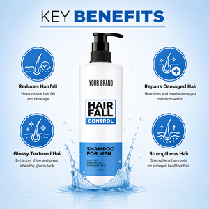Champú para el Control de la Caída del Cabello para Hombres de Marca Privada, para un Cabello Más Fuerte y un Cuero Cabelludo Saludable - Product Image 4