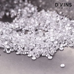 Diamants de laboratoire HPHT D'vins Jewels, prix de gros, 1,0 mm, 0,05 ct, D VVS, taille brillant, ronds, de Surat - Product Image 5