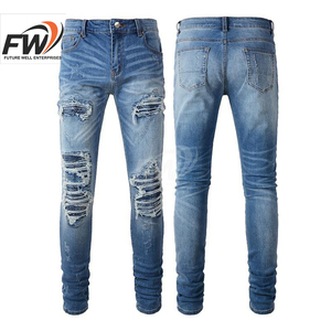 Pantalones Vaqueros de Mezclilla de Alta Calidad, Corte Ajustado, a la Moda, para Hombre, Fabricante, Precio al por Mayor 2025, Pantalones de Mezclilla para Adultos - Product Image 5
