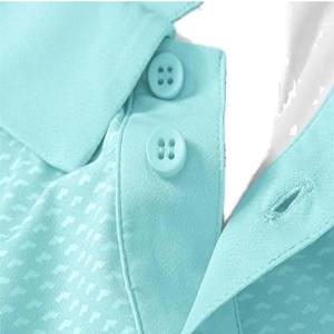 T-shirt décontracté pour homme, style japonais, vert foncé uni, en polaire respirant, personnalisable avec logo sur le devant, col uni, pour employé de bureau, vente en gros - Product Image 5