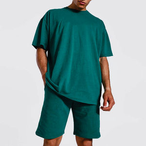 เสื้อยืดลำลองฤดูร้อนปี 2026 พร้อมกางเกงขาสั้นเข้าชุด ชุดเสื้อแขนสั้นหลวมๆสำหรับผู้ชาย กางเกงขาสั้น ชุดเซ็ตสำหรับผู้ชาย - Product Image 4