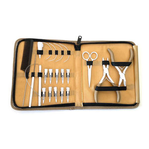 OEM Custom Surgical Steel Plastic Metal <b>Beading</b> Pliers <b>Kit</b> White Gold Hair Regal Impex - Product Image 1