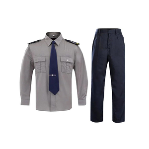 Nouvel arrivage : Ensemble uniforme de sécurité personnalisé (logo et taille) pour hommes – Chemise et pantalon cargo confortables – En vente - Product Image 1