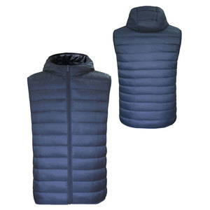 Gilet matelassé sans manches bleu OEM pour homme, personnalisable avec logo, veste d'hiver respirante avec fermeture éclair, nouveau design, chauffe-corps, vêtement d'extérieur - Product Image 6