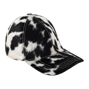 Unisex Genuine Cow Hair-On Leather Baseball Cap Adjustable Western Ranch Cowboy Hat Custom Logo Bulk Wholesale Manufacturer - Product Image 2