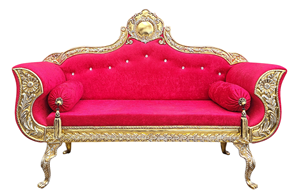 Antique <b>Gold</b> Double Luxury Royal Bride Throne <b>sofa</b> Wedding for King and Queen Furniture Rental <b>Sofa</b> Chairs Wedding Golden - Product Image 3
