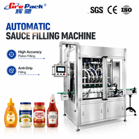 Machine de remplissage automatique de miel et de beurre de cacahuète, machine de remplissage de sauce chili pour bouteilles de ketchup, sauce poisson, pots en plastique et en verre