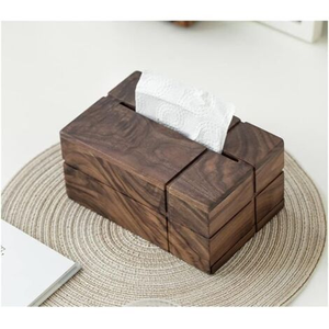 Caja de pañuelos y servilletero de madera pintada a mano, decoración para el hogar, adorno de mesa con diseño organizador, hecho a mano - Product Image 6