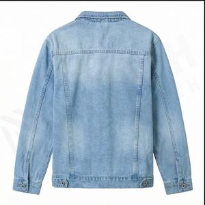 Custom Tie And Dye Demin Jeans Chaquetas Hombres Marca Vintage Denim Chaqueta Botón Chaqueta a prueba de viento para mujeres y hombres - Product Image 3