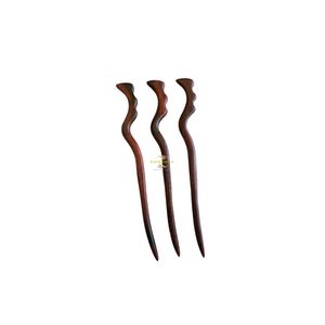 Bâtonnet à cheveux en bois naturel fait main, style rustique, pour femmes, idéal pour chignon traditionnel et mode éco-responsable - Grande Vente - Product Image 2