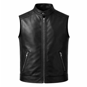 Veste en cuir véritable sur mesure pour homme, style motard vintage, durable, manteau d'hiver - Product Image 1