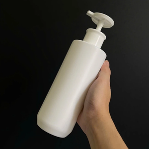 500ml White HDPE Plastic <b>Pump</b> <b>Bottle</b> Horizontal Handle Base for Facial Cleanser Face Cream Shampoo Custom Color - Product Image 4