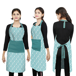 Premium 100% Pure Cotton Printed <b>Apron</b> High Quality Restaurant <b>Kitchen</b> Chef <b>Apron</b> Washable & Reusable - Product Image 3