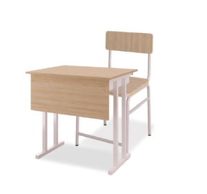 เก้าอี้เรียนไม้สำหรับนักเรียน โครงเหล็ก มีพนักพิง - Product Image 2