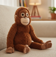 Agente de Dropshipping para Shopify, Muñeco de Peluche de Mono Orangután de Simulación Suave 2026, Juguete de Peluche de Animal, Regalo para el Día del Niño