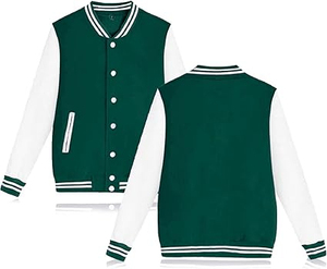 Varsity <b>Leather</b> Jacket With Wool Lining Cotton Filling Breathable Size Printed Varsity Design for Men and Women Jacket For Men - Product Image 6