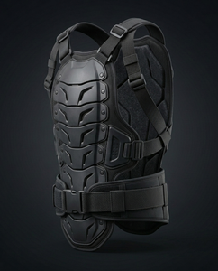 Protection dorsale professionnelle impex pour moto tout-terrain, respirante, homologuée CE, pour la protection des lombaires - Product Image 2