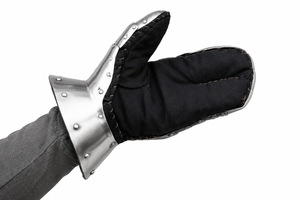Gants de guerrier médiévaux artisanaux de haute qualité, fonctionnels, en acier doux plaqué pour la reconstitution historique - Product Image 5
