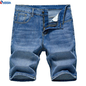 Shorts en jean pour hommes personnalisés, style streetwear d'été, coupe slim, droite et skinny, pour hommes - Product Image 6