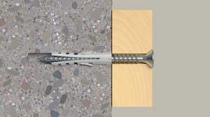 FISCHER S 12 PLUG, Anclaje de pared de nylon, Tacos de plástico de nylon, Tacos rugosos, Tornillo. elementos de fijación del marco - Product Image 3