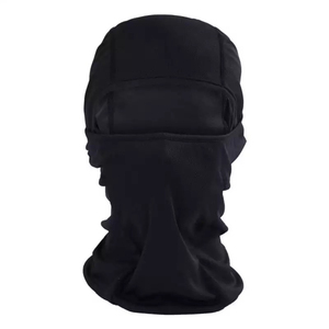 GENERSA SPORTS Masque facial cagoule noir couvrant entièrement le visage, unisexe, 100 % polyester, taille enfant 56-58 cm - Product Image 1