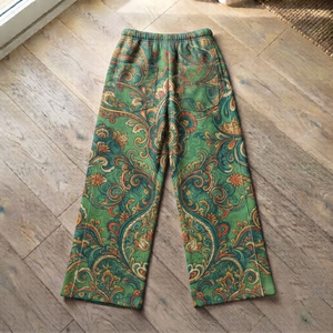 Pantalones Deportivos de Felpa Gruesa para Mujer, Sublimación con Logotipo Personalizado, Estampado Holgado, Pierna Ancha, Cintura Elástica, Corte Holgado - Product Image 6