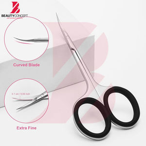 Tijeras para Cutículas con Agarre Antideslizante y Recubrimiento Negro, con Logotipo Personalizado, Herramienta de Belleza Profesional para Eliminar Piel Muerta - Product Image 2