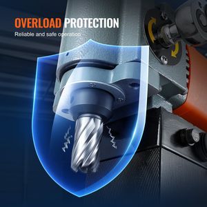 เครื่องเจาะแม่เหล็กแบบพกพาขนาดเล็ก 1300 วัตต์ พร้อมอุปกรณ์ระบายความร้อนและระบบป้องกันการโอเวอร์โหลด - Product Image 6