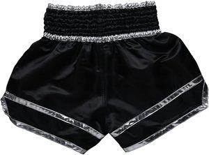Best Selling Muay Thai MMA Breathable 100% Polyester Casual Heat-Transfer Printed Embroidery Martial Arts Shorts for Adults - Product Image 2
