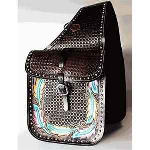 Bolsa de Cuero Genuino de Lujo Estilo Western |   Ciclismo de Carreras y Montaña |   Equipo Ecuestre Resistente para Uso Profesional de Jinetes - Product Image 1