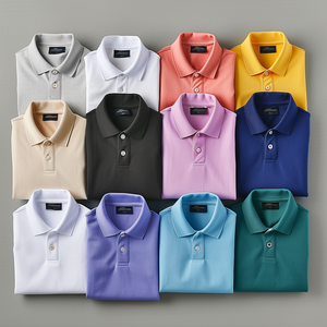 Camisa de Manga Corta para Hombre, Corte Ajustado, con Logotipo Personalizado, Botones, 100% Algodón Jersey de Alta Calidad, Secado Rápido, Transpirable, Bordada - Product Image 1