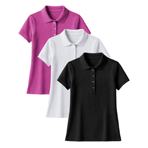 Custom Embroidered Solid Knitted Women's for <b>Shirts</b> 100% Polyester Fabric Quick Dry Breathable Teamwear Golf Sports - Product Image 2