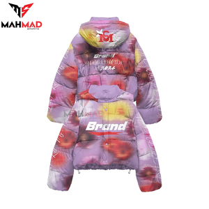 Chaqueta de Plumón para Hombre, Invierno, con Capucha y Estampado de Moda, Fabricante de Ropa Personalizada, Venta al Por Mayor - Product Image 1