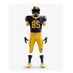 Conjunto de Uniforme de Fútbol Americano Personalizado, Negro y Rojo, Jersey y Pantalones, Ropa Deportiva con Impresión OEM - Product Image 5