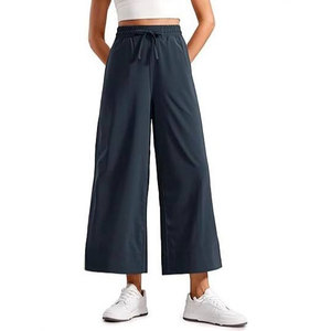 Wearpex Women's Casual Sports Yoga Leggings <b>Elastic</b> Waist <b>Belt</b> Pocket Comfortable Eco-Friendly Breathable Drawstring Closure - Product Image 3