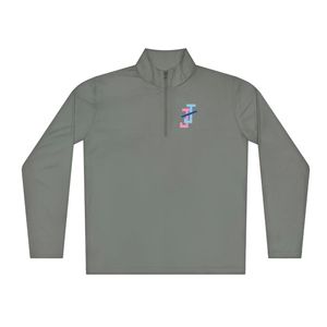 เสื้อสเวตเชิ้ตแขนยาวคอเต่าแบบซิปสีเทา น้ำหนักเบา ระบายอากาศได้ดี เหมาะสำหรับกิจกรรมกลางแจ้งและกีฬา ใส่ได้ทั้งชายและหญิง - Product Image 1